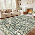 AMADA HOMEFURNISHING 10x14 Washable Area Rug, Low-Profile Large Area Rug - Image 9