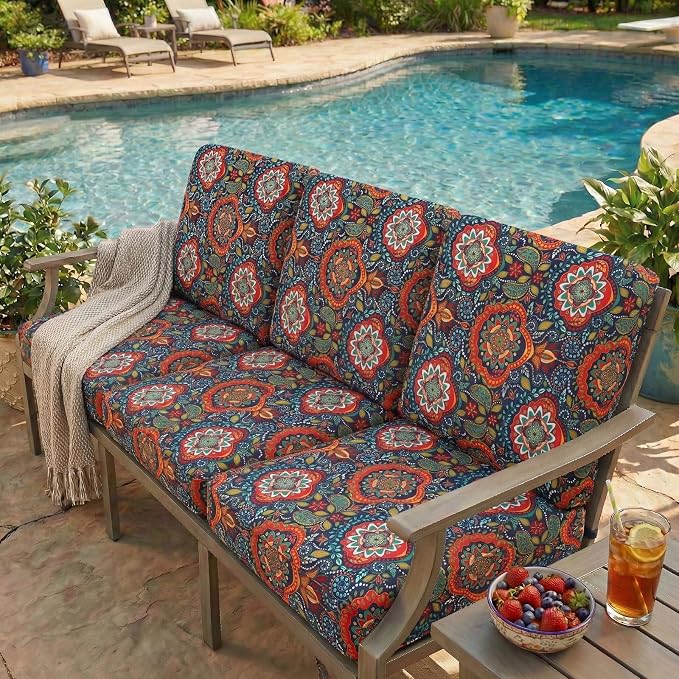 hyha Printed Couch Cushion Covers, Floral Cushion Covers, Magic Sofa Covers - Image 7