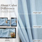 Pitalk Light Blue Curtains 84 Inch Length - Image 3