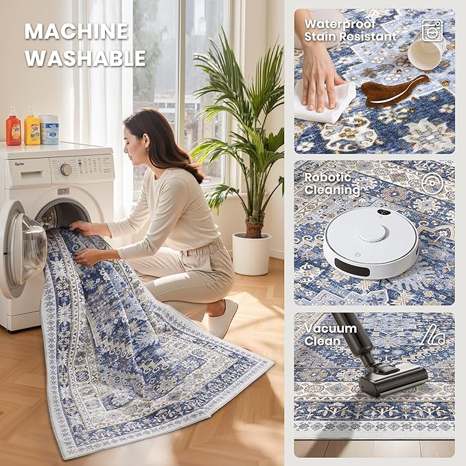 zesthome Washable Runner Rug 2.5x12 - Image 4