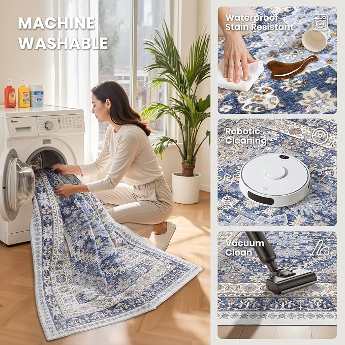 zesthome Washable Runner Rug 2.5x8 - Image 4