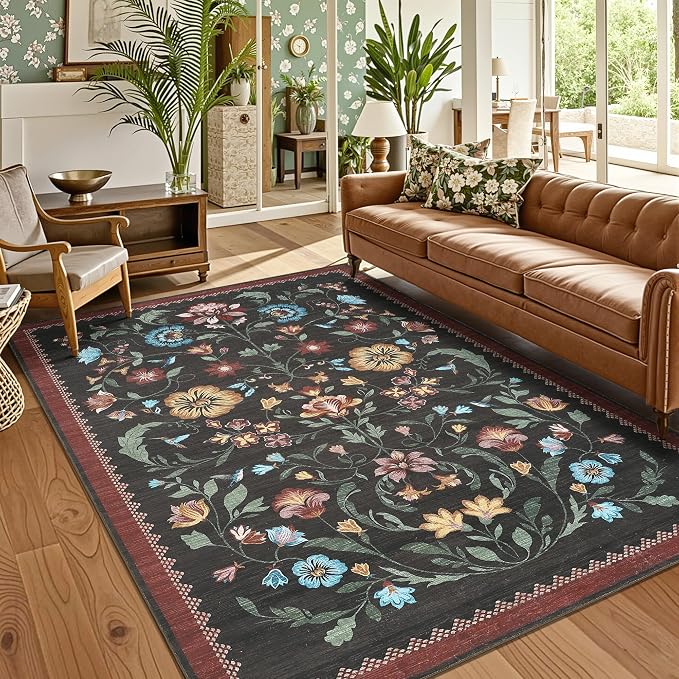 GarveeHome Washable Rug 5x7 Area Rugs by GarveeHome