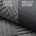 OLANLY Front Door Mat Outside Entrance 59x34, Heavy Duty Sturdy Natural Rubber - Image 3