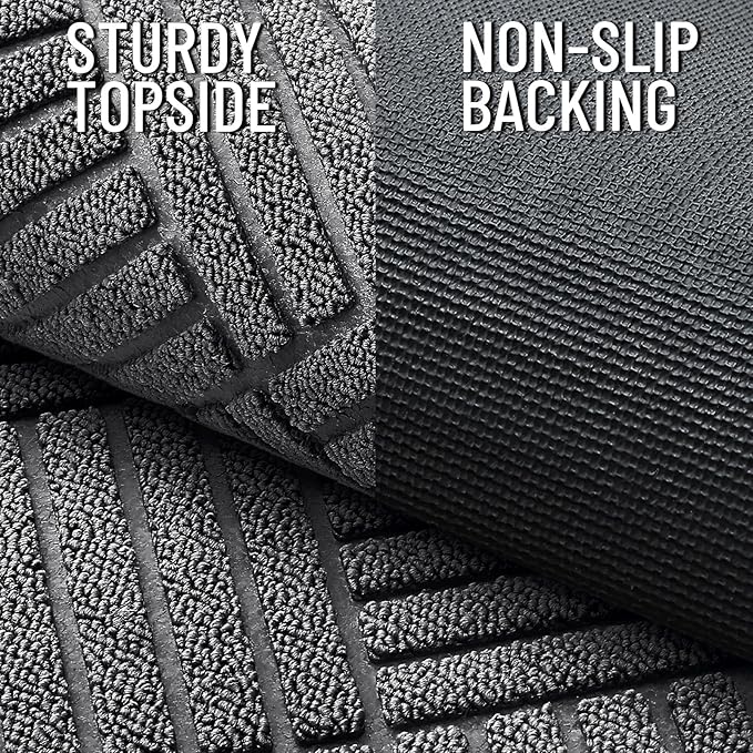OLANLY Front Door Mat Outside Entrance 71x47, Heavy Duty Sturdy Natural Rubber - Image 3