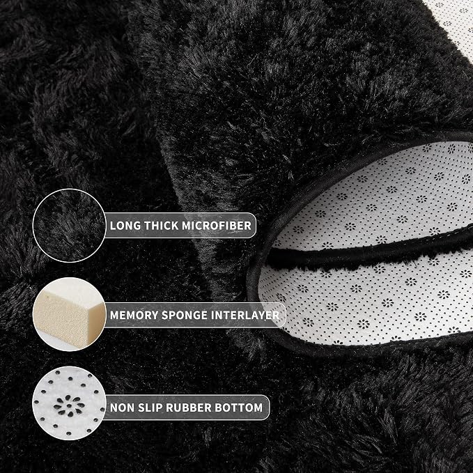 Tepook Area Rugs 9x12 for Living Room, Super Soft Fluffy Rugs for Bedroom - Image 5