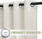 NICETOWN Linen Sheer Curtains 63 inch Length - Image 2