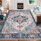 SERISSA Boho 8x10 Area Rugs, Washable Vintage Large Living Room Rug Non-Slip - Image 7