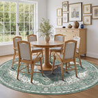 AMADA HOMEFURNISHING Round 6ft Area Rugs, Vintage Rugs - Image 2