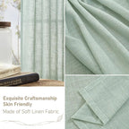 LAMIT 72 Inch Linen Sheer Curtains - Image 6