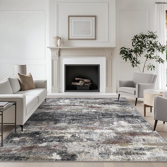 Area Rugs 8x10 for Living Room Bedroom, Modern Abstract Machine Washable Soft by BEIMO
