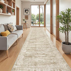 Washable Runner Rug 2.5x16, Non-Slip Long Hallway Runner by Restydon