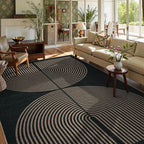 Lahome Enfys Rainbow Easy Jute Outdoor Carpet, Washable Rugs 9x12 by Lahome