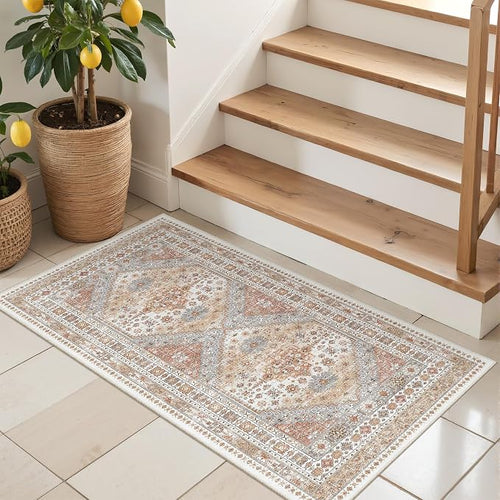 2x4 Washable Rug Runner for Bathroom, Soft Entryway Rug for Laundry Room by Restydon