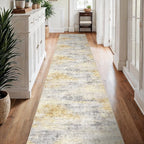 3x15 Washable Kitchen Runner Rug: Modern Abstract Runners - Image 8