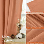 LAMIT Short Linen Curtains 45 Inches Long - Image 7