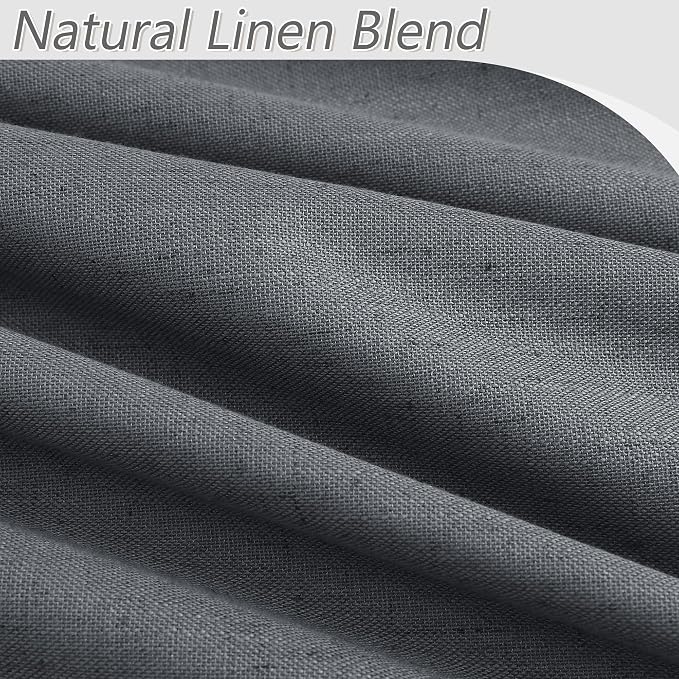 Guken 100% Blackout Curtains 102 Inch Length 2 Panels Set - Image 3