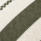 Fancy Homi Set of 1 Boho Olive Green Decorative Throw Pillow Cover 18x18 Inch - Image 4