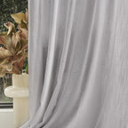 MYSKY HOME Short Curtains for Small Window, Boho Sheer Curtains 2 Panels Set - Image 8