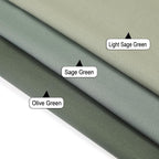 Chyhomenyc Olive Green Valance for Windows, Light Filtering Faux Linen Solid - Image 7