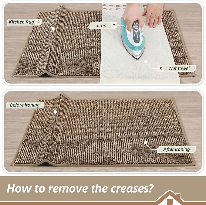 BEQHAUSE Kitchen Rugs 24"x36", Non-Slip Kitchen Mats - Image 9