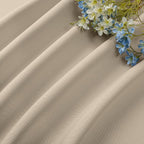 CUCRAF Light Beige Blackout Curtains 108 inch Length 2 Panels Set, Rod Pocket - Image 7