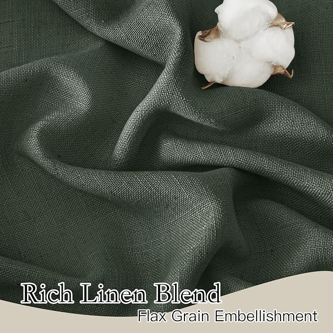 RYB HOME Linen Blended Curtains - Image 3