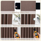 Guken 100% Blackout Curtains 90 Inch Length 2 Panels Set - Image 5
