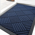 OLANLY Front Door Mat Outside Entrance 35x23, Heavy Duty Sturdy Natural Rubber by OLANLY
