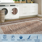 GarveeHome Washable Rug 5x7 Modern Bordered Rug - Image 7