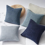 Topfinel Decorative Throw Pillow Covers Dark Blue Navy Series, Summer Corduroy - Image 4