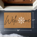 Barnyard Designs Natural Coco Coir Christmas Doormat - Image 3