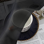 Aiyufeng Black Sheer Curtains 90" Long - Image 3