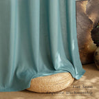 NICETOWN Greyish Blue Linen Curtains - Image 7