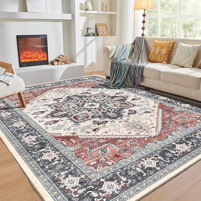 OPPODREAM Soft Area Rugs 4x6, Low-Pile Washable Rugs 4x6 by OPPODREAM