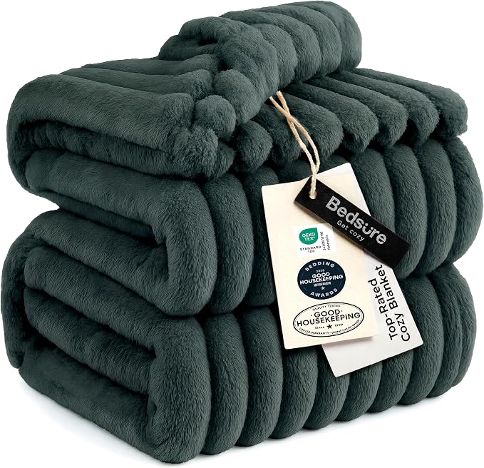 Bedsure GentleSoft Mallard Green Full Blanket by BEDSURE