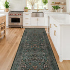 Dark Green 2 x 8 Runners for Hallways, 8ft Long Floor Runner for Kitchen - Image 8