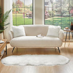 AMTOVO Faux Sheepskin Rug, 2 x 6 ft Faux Fur Rug - Image 6