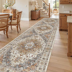 Madane 3x12 Hallway Runner Rug, Non Slip Washable 12ft Runner - Image 2