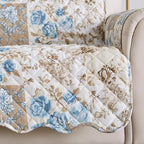 Great Bay Home Reversible Floral Patchwork Sofa Furniture Protector - Image 2