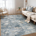 Nakagishi 6x9 Area Rugs Living Room: Washable Abstract Large Neutral Soft Rug by NakagishiAreaRug