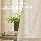 LAMIT Natural Linen Blended Curtains - Image 4
