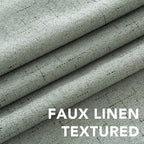 H.VERSAILTEX White Linen Blackout Curtains Durable Thick Textured Linen Look - Image 5