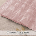 Lecloud Leia Blush Pink Sheer Curtains 45 Inch Length 2 Pcs, Rod Pockets - Image 2