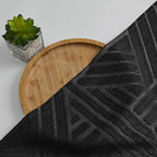 Simplebrand Semi Sheer Black Curtains 30 Inch Length 2 Panels, Geometric - Image 7
