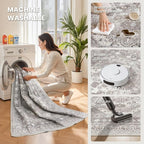 zesthome 8x12 Area Rugs, Stain Resistant Washable Rug, Ultra-Thin Rugs - Image 5