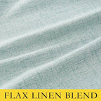 NICETOWN 100% Absolutely Blackout Linen Curtains - Image 8