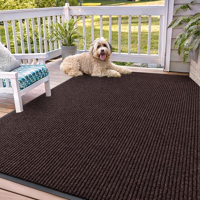OLANLY Front Door Mat Indoor Outdoor Entrance, Waterproof Heavy Duty Doormat by OLANLY