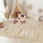 6x9 Area Rugs for Living Room: Washable Moroccan Geometric Boho Rug Farmhouse - Image 2