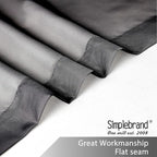 Simplebrand Black Short Sheer Curtains 45 Inch Length - Image 5