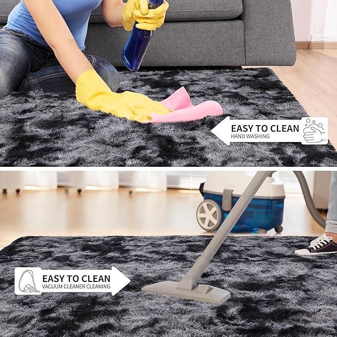 Tepook Soft Fluffy Rugs for Living Room, 5x8 Shaggy Area Rug for Bedroom - Image 6